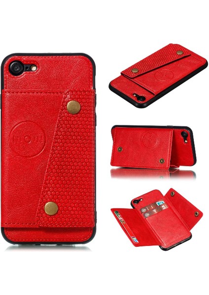 Iphone 8 Için Cüzdan Kılıf Cüzdan Kılıf Darbeye Koruyucu Kickstand Kart (Yurt Dışından) indirimleri
