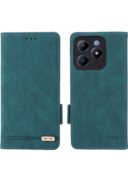 Realme C61 Manyetik Cüzdan Kart Tutucu Kapak Kickstand Için Flip Case (Yurt Dışından)