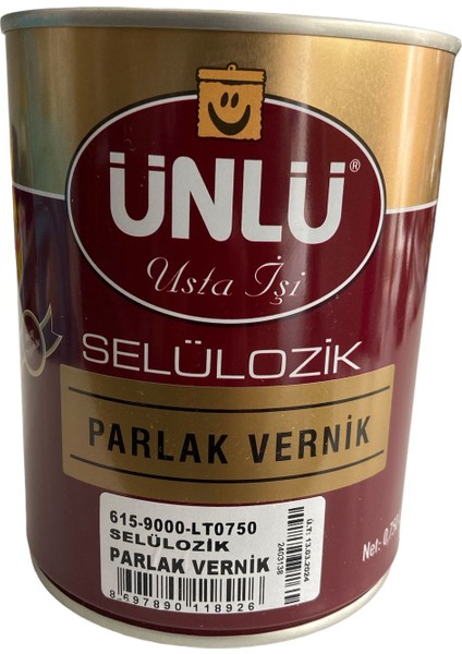 Parlak Ahşap Vernik Selülozik 0,750 Lt