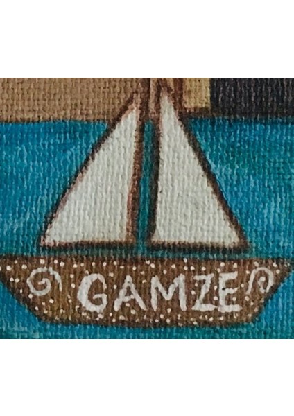 -İsim Yazılabilir “Yelkenlim” Portföy/Clutch Çanta