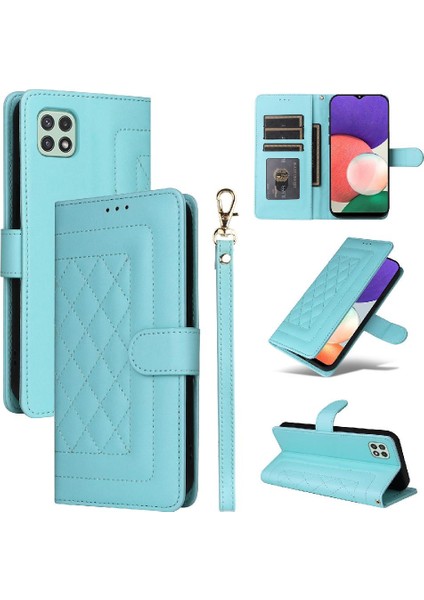 Samsung Galaxy A22 5g Için Flip Case Darbeye Basit Iş Cüzdan (Yurt Dışından)