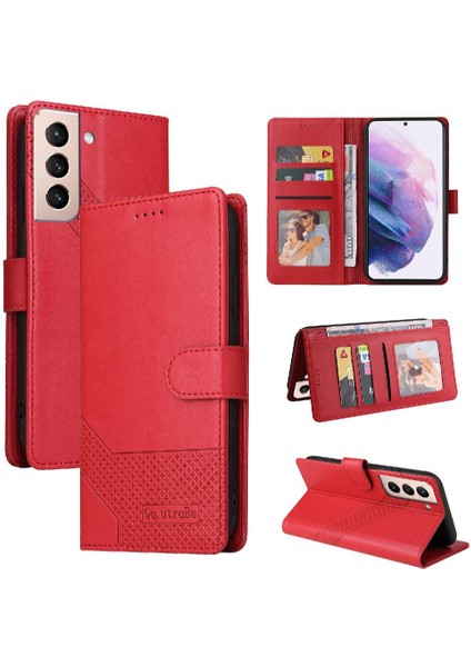Samsung Galaxy S21 Artı Kickstand Premium Deri Üç Için Flip Case (Yurt Dışından)