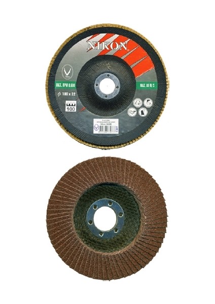 N33073 Alüminyum Oksit Flap Disk 180X60 Kum