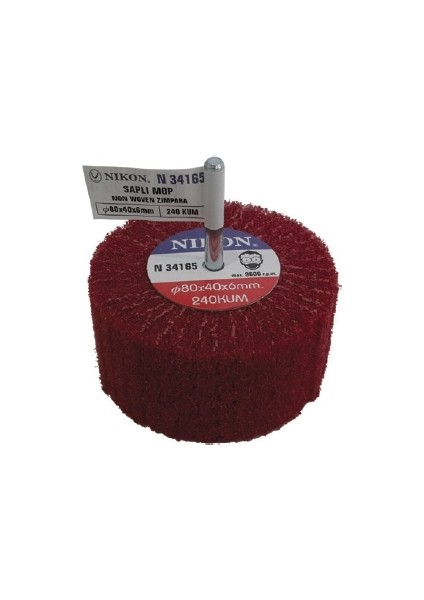 N34187 Saplı Mop Non Woven Zımpara 50X20X6 240 Kum