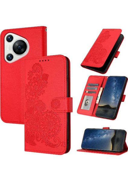 Kart Yuvası ile Huawei Pura 70 Pro Için Flip Case Standı Flip Folio Kitap Pu (Yurt Dışından)