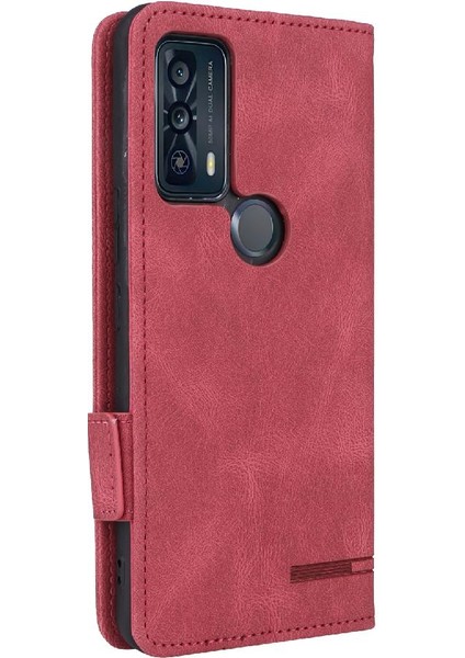 Tcl 20B Tam Koruma Koruyucu Kapak Deri Için Kılıf Folio Flip Case (Yurt Dışından)