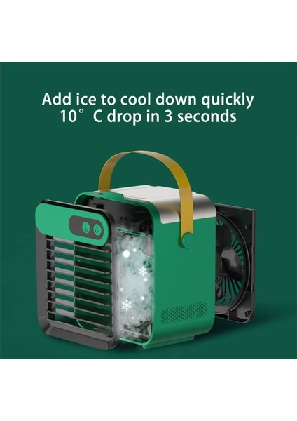 USB Mini Su Soğutmalı Fan Yeşil (Yurt Dışından)
