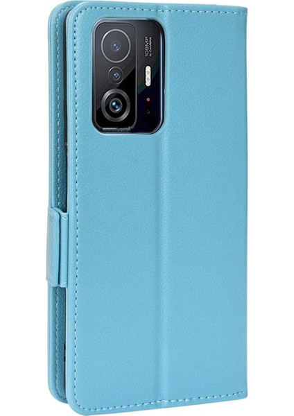 Xiaomi 11T/11T Pro Manyetik Cüzdan Yan Toka Kart Yuvaları Tutucu (Yurt Dışından)