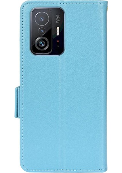 Xiaomi 11T/11T Pro Manyetik Cüzdan Yan Toka Kart Yuvaları Tutucu (Yurt Dışından)