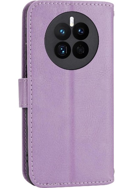 YH Mall Huawei Mate 50 Için Flip Case Pu Deri Kayış Kickstand Manyetik Kapatma (Yurt Dışından)