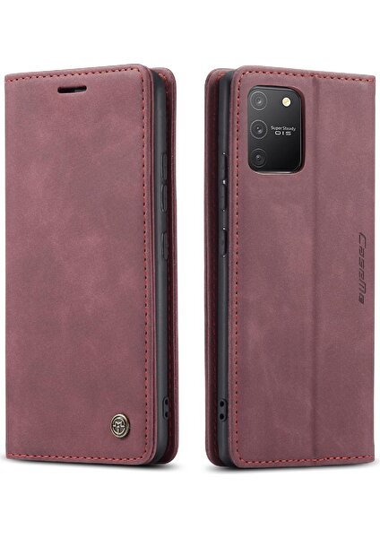 YH Mall Samsung Galaxy S10 Lite Flip Case Için Folio Kitap Vintage Pu Deri (Yurt Dışından)