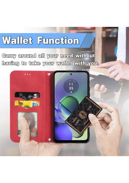 Motorola Moto G54 5g Cüzdan Deri Kılıf Basit Iş Için Flip Case (Yurt Dışından) fiyatları