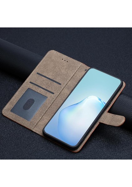 IPhone 14 Için Flip Case Artı Bilek Kayışı Kart Yuvaları Tutucu Manyetik Kapak (Yurt Dışından)