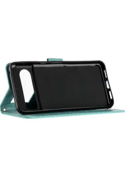 Google Pixel 8 Pro Bilek Kayışı Manyetik Kapatma Kickstand Pu Için Filp Durumda (Yurt Dışından)