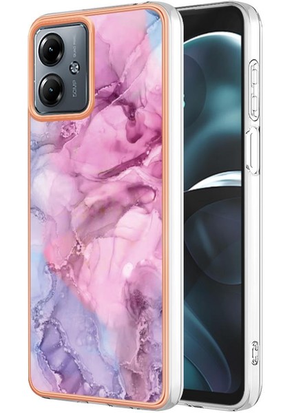 Motorola Moto G14 Tampon Tpu Darbeye Silikon Mermer ile Uyumlu (Yurt Dışından)