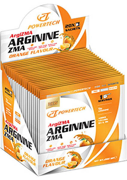 Powertech Nutrition Powertech Argizmatech Arginine Zma 20*10 gr Portokal Aromalı