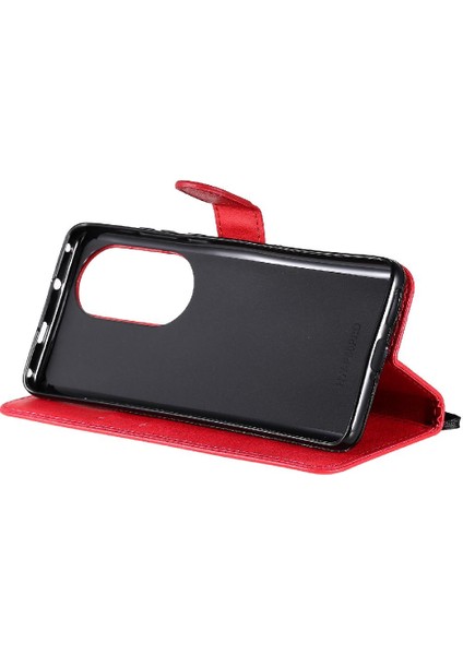 Kart Yuvası Iş ile Huawei P50 Pro Klasik Düz Renk Için Flip Case (Yurt Dışından) fırsatları