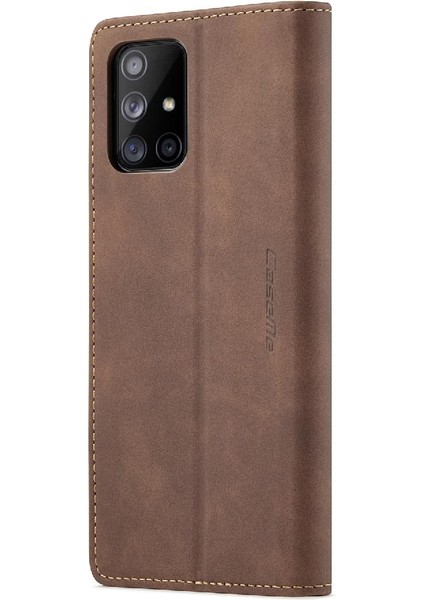 Samsung Galaxy A71 4g Flip Case Için Folio Kitap Vintage Pu Deri (Yurt Dışından) modelleri