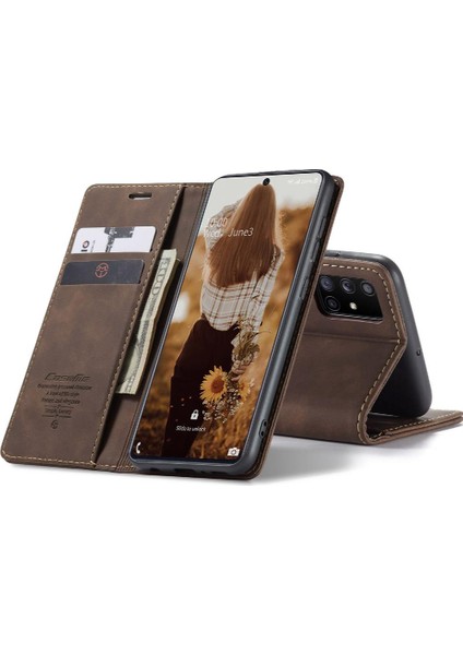 Samsung Galaxy A71 4g Flip Case Için Folio Kitap Vintage Pu Deri (Yurt Dışından) indirimleri