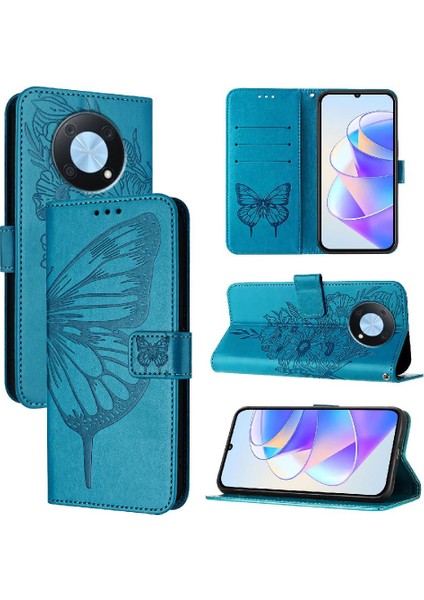 Huawei Zevk Için Kılıf 50 Pro 4g Kapak Çevirin Manyetik Premium Deri (Yurt Dışından)