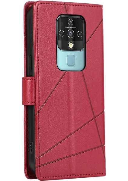 Tecno Camon 16 Kickstand Şok Emici Darbeye Dayanıklı Üç Için Flip Case (Yurt Dışından)