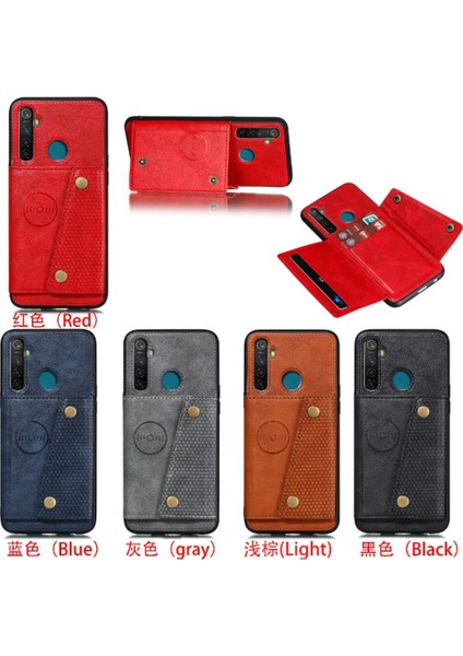 YH Mall Cüzdan Durumda Xiaomi Redmi Not 8t Buit Demir Kart Tutucu Kickstand (Yurt Dışından)