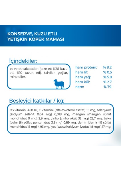 Fresh Adult Kuzu Etli Yetişkin Köpek Maması Konserve 400 gr