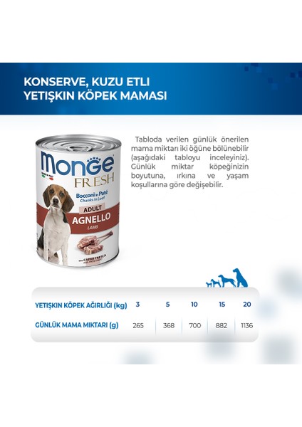 Fresh Adult Kuzu Etli Yetişkin Köpek Maması Konserve 400 gr