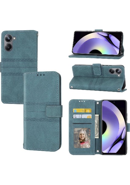 Realme 10 Pro Kickstand Darbeye Koruyucu Cüzdan Kılıf Için Flip Case (Yurt Dışından)