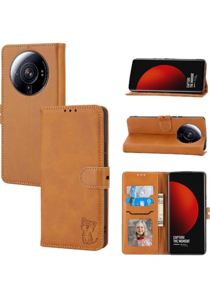 Cüzdan Durumda Xiaomi 12S Ultra Tüm Yuvarlak Koruma Manyetik Kapatma (Yurt Dışından)
