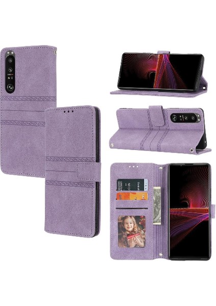 Sony Xperia 1 Iii Için Flip Case Darbeye Koruyucu Cüzdan Kılıf Pu (Yurt Dışından)