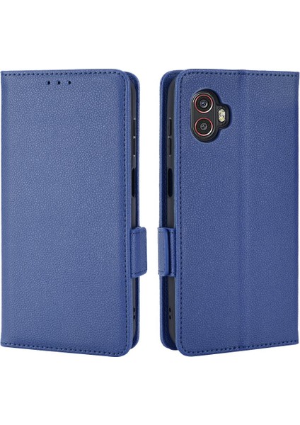Samsung Galaxy Xcover6 Pro Pu Deri Manyetik Kart Yuvaları Tutucu (Yurt Dışından)