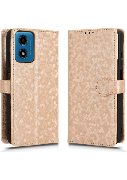 Motorola Moto G24 Manyetik Toka Deri Cüzdan Kapak Geometrik (Yurt Dışından)