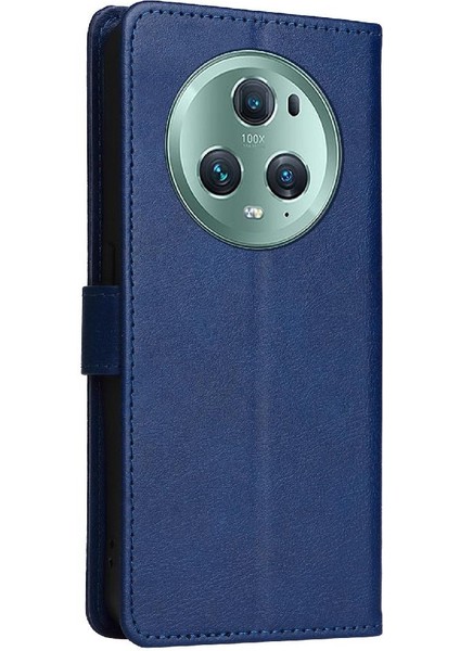 Kart Yuvası Klasik Düz Renk Cüzdan ile Onur Sihirli 5 Pro Için Flip Case (Yurt Dışından)