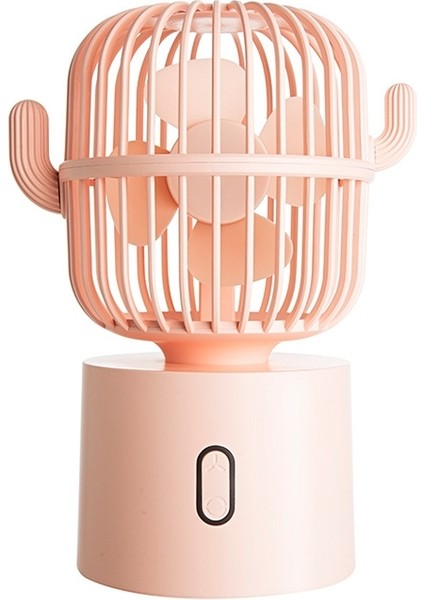 6'lı Kaktüs Taşınabilir Mini Fan Pembe (Yurt Dışından)