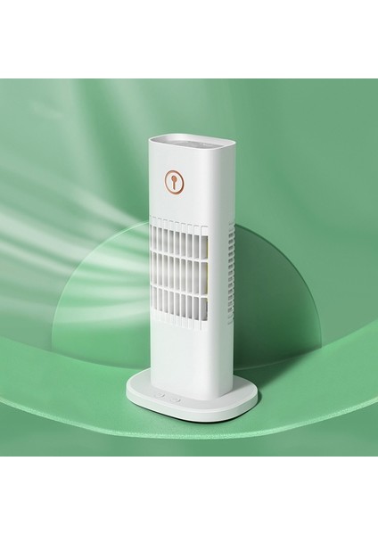 D3 Ev USB Hava Soğutucu Masaüstü Kule Fanı Beyaz (Yurt Dışından)