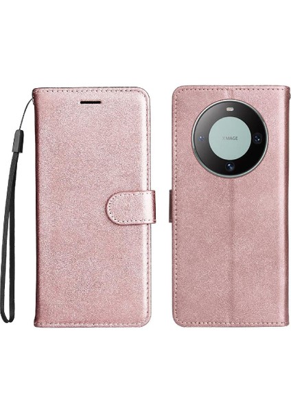Kart Yuvası Klasik Düz Renk Iş ile Huawei Mate 60 Için Flip Case (Yurt Dışından) fırsatları