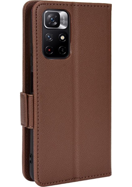 Xiaomi Redmi Için Not 11 5g Pu Deri Manyetik Cüzdan Kart Yuvaları (Yurt Dışından)