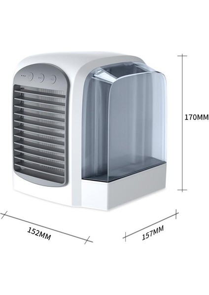 WT-F10 Taşınabilir Avrupa Tarzı Su Soğutmalı Fan Gri (Yurt Dışından)