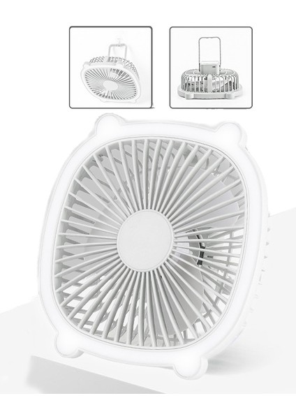 Okuma LED Işık Beyaz ile Şarj Edilebilir Masa Fanı (Yurt Dışından)