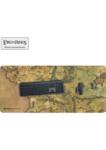 Lord Of The Rings Middle Earth Map Mousepad Xxl 90×40