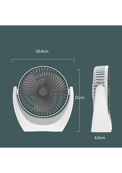 USB Masaüstü Fanı, Renk: U Tipi (Altın) Altın (Yurt Dışından)