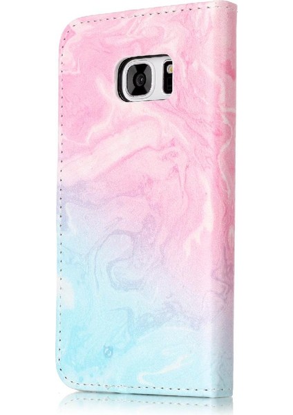 Samsung Galaxy S7 Mermer Desen Tam Koruma Pu Deri Için Flip Case (Yurt Dışından) fırsatları