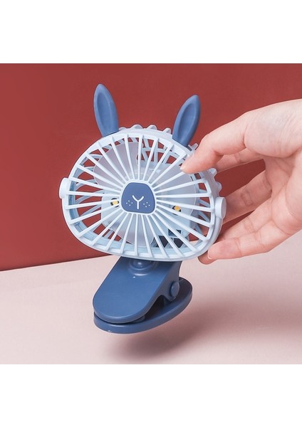Işıklı USB Şarjlı Klipsli Fan (Yurt Dışından)