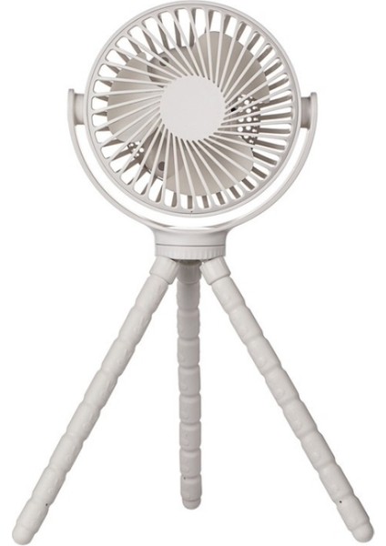 Ahtapot Tripod Bebek Arabası Masaüstü Vantilatör Beyaz (Yurt Dışından)