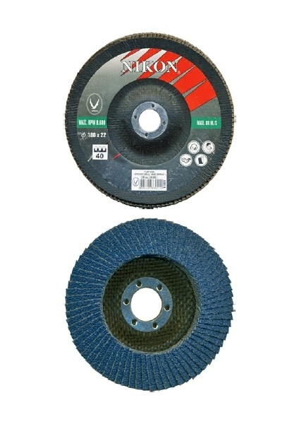 N33009 Zirkonyum Flap Disk 115X120 Kum