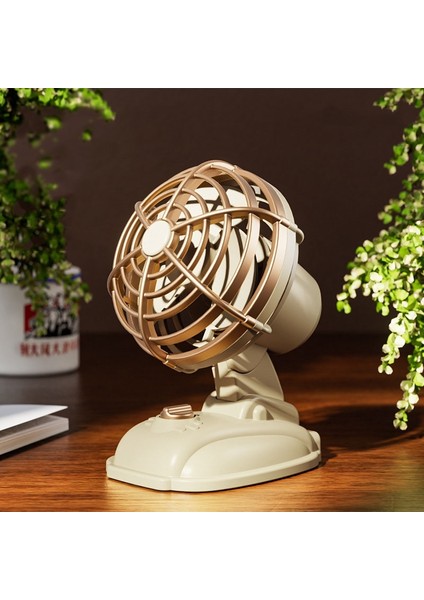 Mini Masaüstü Sessiz Elektrikli Fan Sarı (Yurt Dışından)