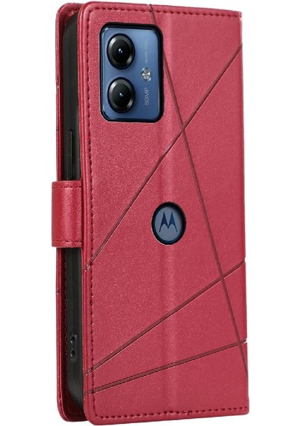 Motorola Moto G14 Kickstand Üç Kart Yuvaları Şok Için Flip Case (Yurt Dışından) indirimleri
