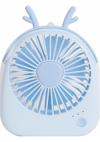 WT-F14 1200 Mah Rab Shape Mini Taşınabilir Fan Mavi (Yurt Dışından)