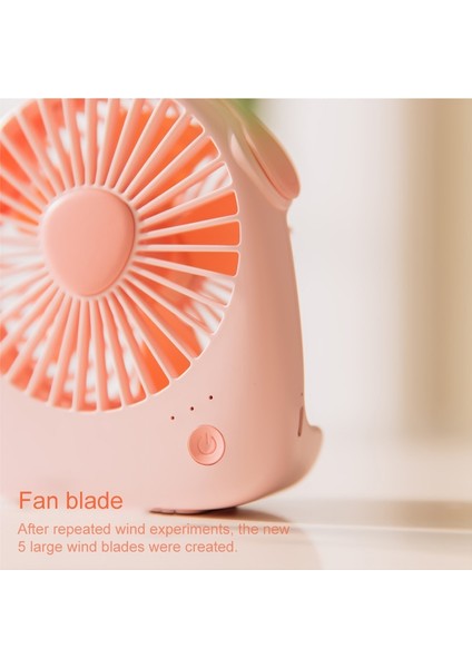 WT-F14 1200 Mah Rab Shape Mini Taşınabilir Fan Mavi (Yurt Dışından)